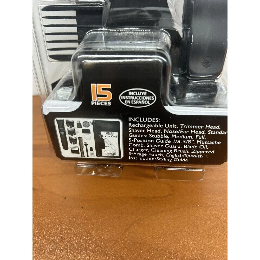 New WAHL All In One Rechargeable Groomer Trimmer Shaver Ear Nose 9865-2201 Seal